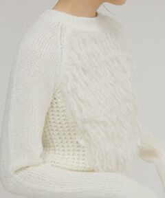 KBF / ケービーエフ ニット・セーター | コンパクトフリンジニット