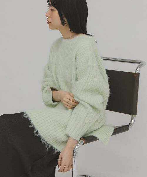 KBF / ケービーエフ ニット・セーター | シャギールーズリブニット | 詳細1