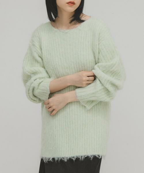 KBF / ケービーエフ ニット・セーター | シャギールーズリブニット | 詳細3