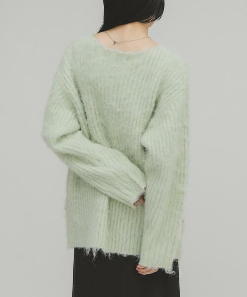 KBF / ケービーエフ ニット・セーター | シャギールーズリブニット | 詳細5