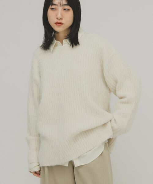 KBF / ケービーエフ ニット・セーター | シャギールーズリブニット | 詳細10