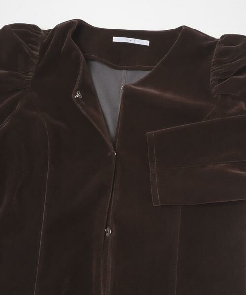 KBF / ケービーエフ シャツ・ブラウス | パフスリーブベロアブラウス | 詳細8