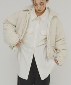 KBF / ケービーエフ シャツ・ブラウス | ウールMIXルーズシャツ