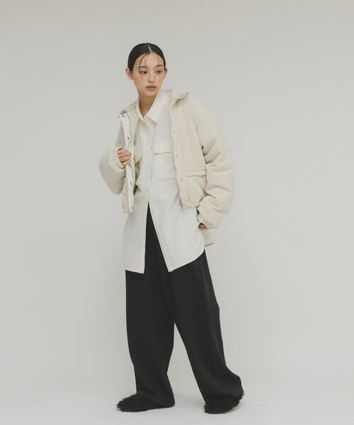 KBF / ケービーエフ シャツ・ブラウス | ウールMIXルーズシャツ | 詳細9