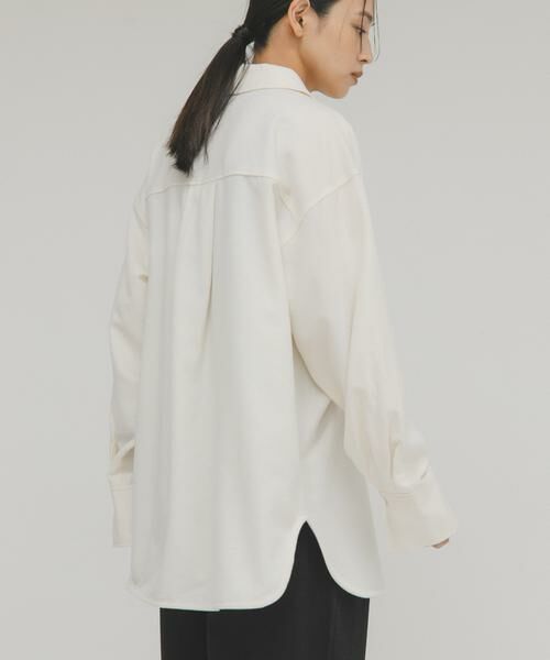 KBF / ケービーエフ シャツ・ブラウス | ウールMIXルーズシャツ | 詳細13