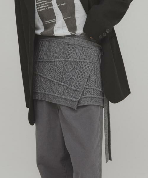 KBF / ケービーエフ スカート | MIXケーブルラップスカート（グレー）