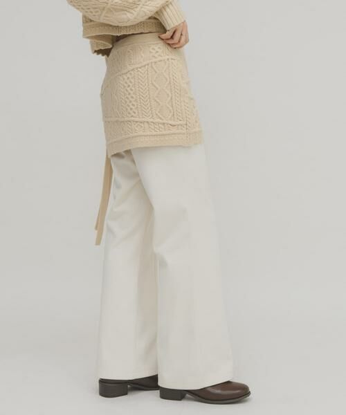 KBF / ケービーエフ スカート | MIXケーブルラップスカート（ベージュ）
