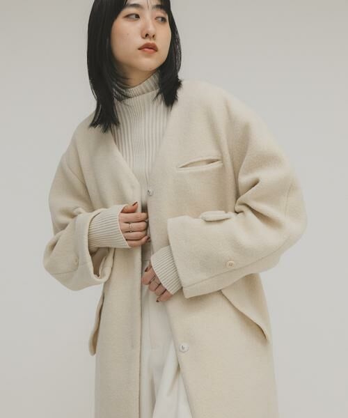 KBF / ケービーエフ その他アウター | テディボアロングコート | 詳細1