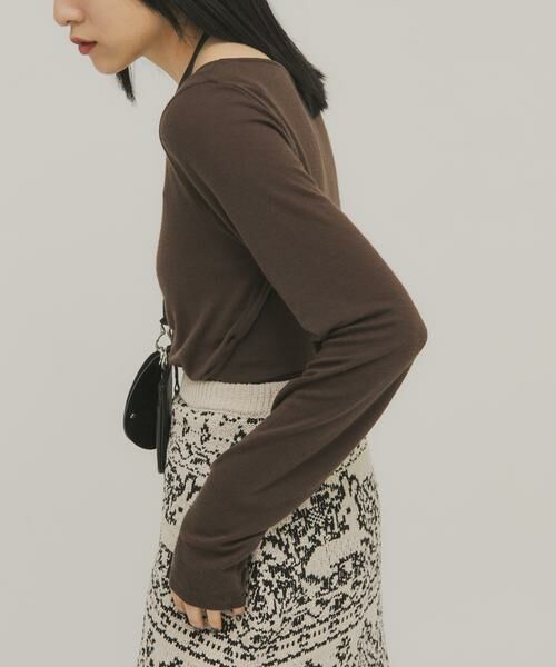 KBF / ケービーエフ Tシャツ | タックドレープロンTEE | 詳細2