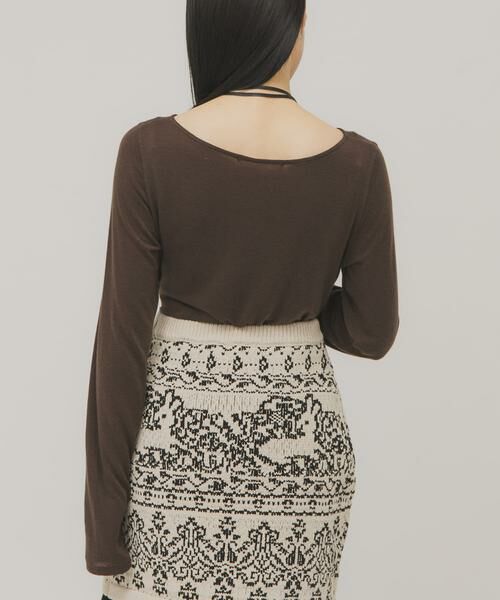 KBF / ケービーエフ Tシャツ | タックドレープロンTEE | 詳細3