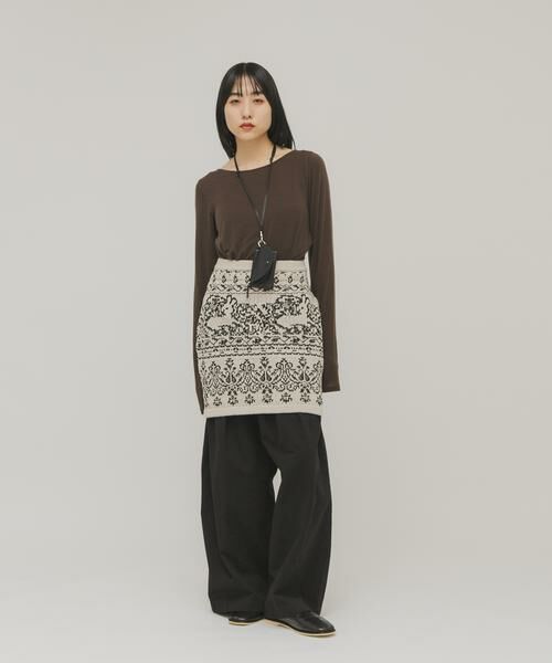 KBF / ケービーエフ Tシャツ | タックドレープロンTEE | 詳細4