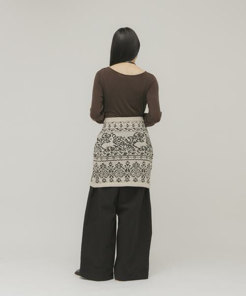 KBF / ケービーエフ Tシャツ | タックドレープロンTEE | 詳細5