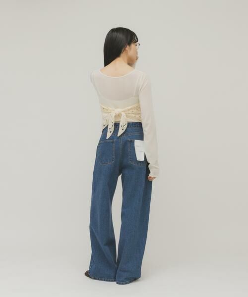 KBF / ケービーエフ Tシャツ | タックドレープロンTEE | 詳細24