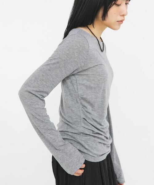 KBF / ケービーエフ Tシャツ | タックドレープロンTEE | 詳細29