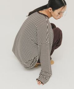 KBF / ケービーエフ ニット・セーター | シアーボーダールーズニット