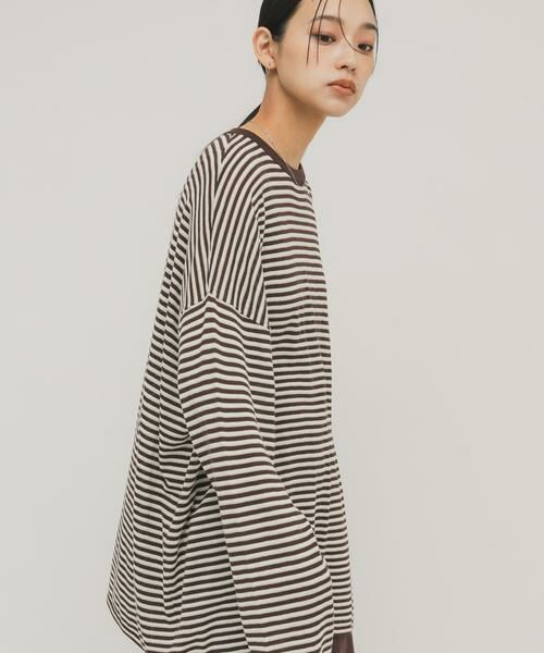 KBF / ケービーエフ ニット・セーター | シアーボーダールーズニット | 詳細10