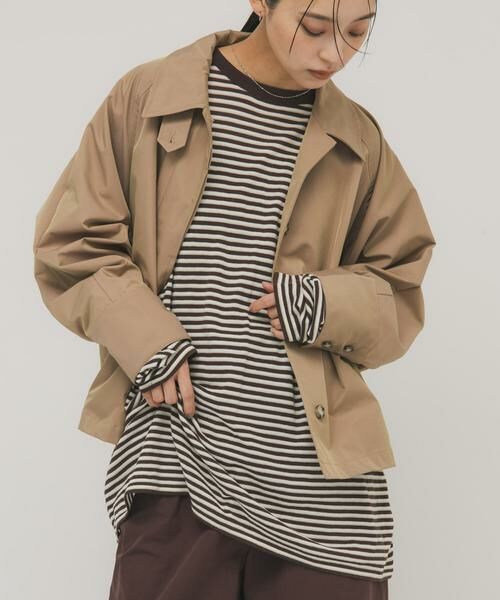 KBF / ケービーエフ ニット・セーター | シアーボーダールーズニット | 詳細14