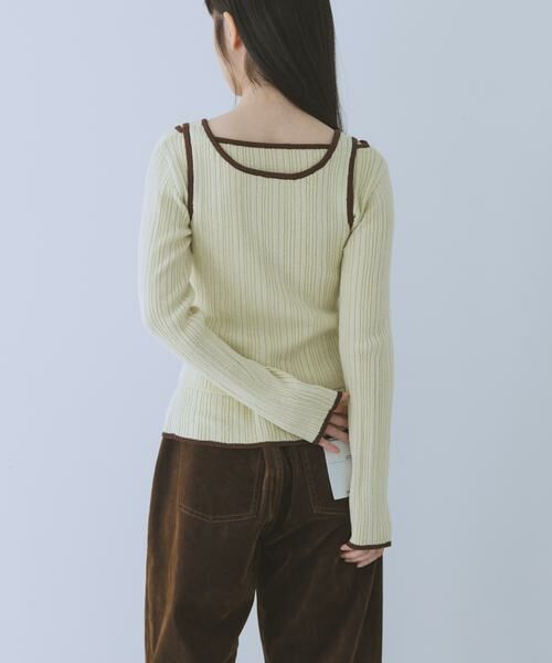 KBF / ケービーエフ ニット・セーター | 2WAYタンクトップSETカーディガン | 詳細2