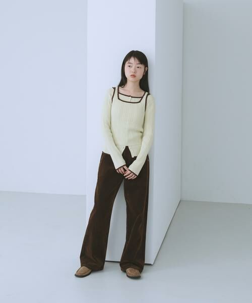 KBF / ケービーエフ ニット・セーター | 2WAYタンクトップSETカーディガン | 詳細4