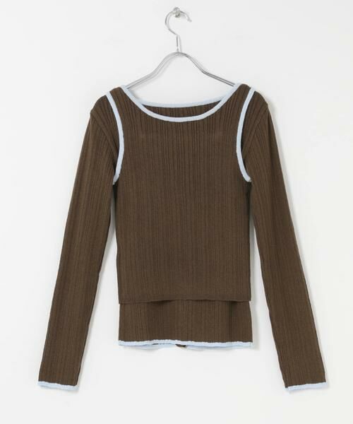 KBF / ケービーエフ ニット・セーター | 2WAYタンクトップSETカーディガン | 詳細20