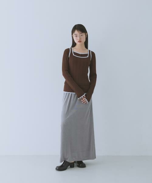 KBF / ケービーエフ ニット・セーター | 2WAYタンクトップSETカーディガン | 詳細13