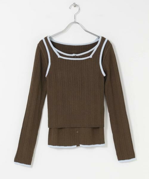 KBF / ケービーエフ ニット・セーター | 2WAYタンクトップSETカーディガン | 詳細16