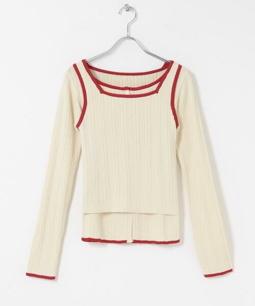 KBF / ケービーエフ ニット・セーター | 2WAYタンクトップSETカーディガン | 詳細29