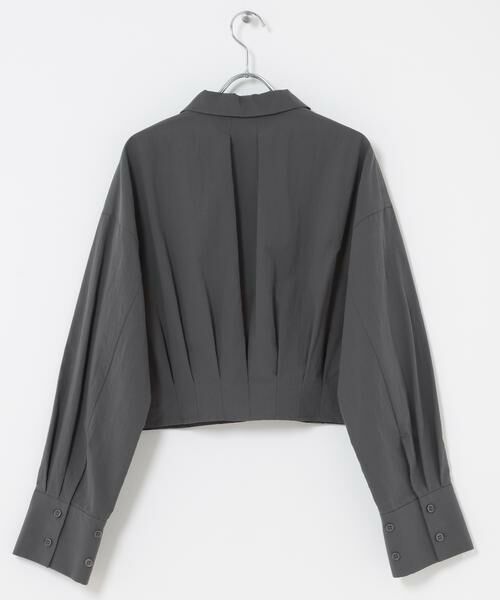 KBF / ケービーエフ シャツ・ブラウス | タックヘムクロップドシャツ | 詳細27
