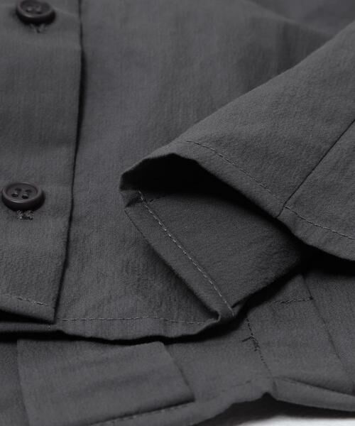 KBF / ケービーエフ シャツ・ブラウス | タックヘムクロップドシャツ | 詳細28