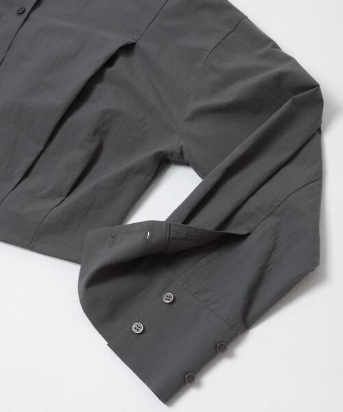 KBF / ケービーエフ シャツ・ブラウス | タックヘムクロップドシャツ | 詳細26