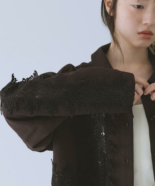 KBF / ケービーエフ シャツ・ブラウス | ヴィンテージライクレースシャツ | 詳細1