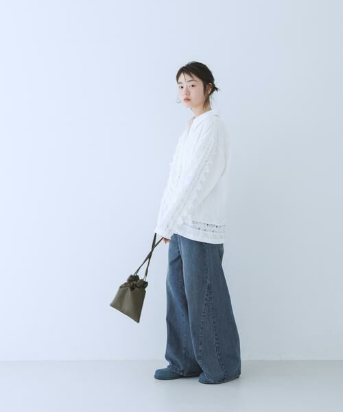 KBF / ケービーエフ シャツ・ブラウス | ヴィンテージライクレースシャツ | 詳細16