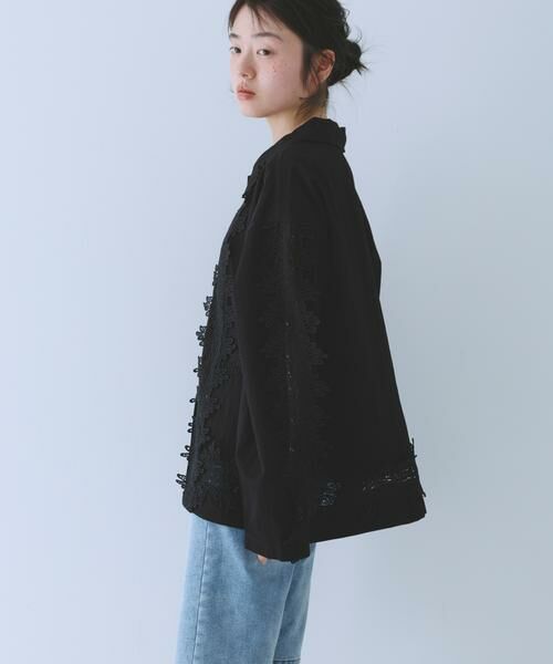 KBF / ケービーエフ シャツ・ブラウス | ヴィンテージライクレースシャツ | 詳細21