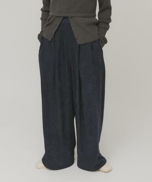 KBF / ケービーエフ その他パンツ | ピーチスキンWIDEパンツ（ネイビー）