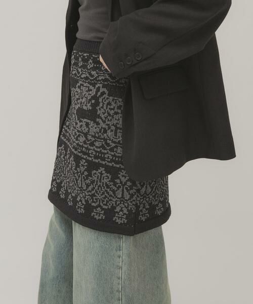 KBF / ケービーエフ スカート | ジャガードニットスカート | 詳細2