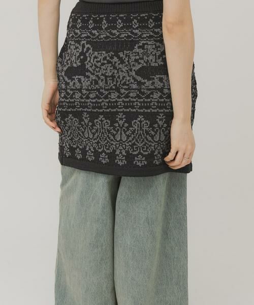 KBF / ケービーエフ スカート | ジャガードニットスカート | 詳細3