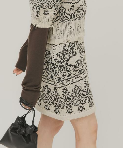 KBF / ケービーエフ スカート | ジャガードニットスカート | 詳細13
