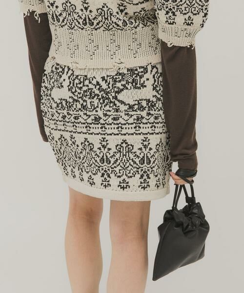 KBF / ケービーエフ スカート | ジャガードニットスカート | 詳細14