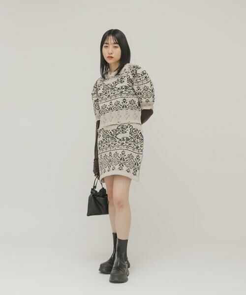 KBF / ケービーエフ スカート | ジャガードニットスカート | 詳細15