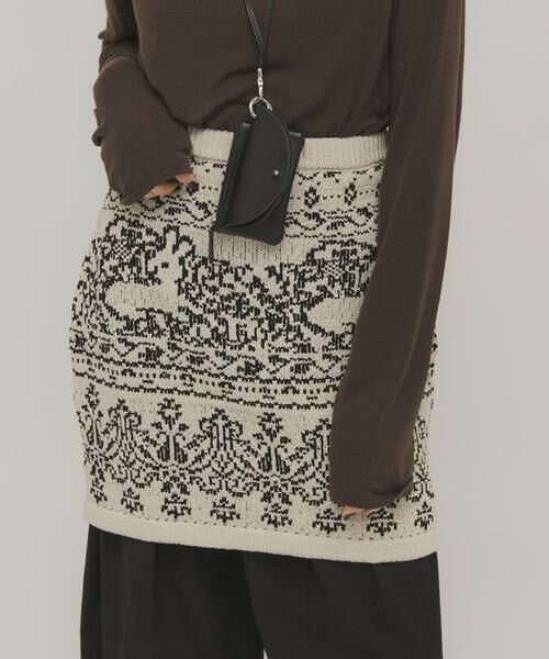 KBF / ケービーエフ スカート | ジャガードニットスカート | 詳細16