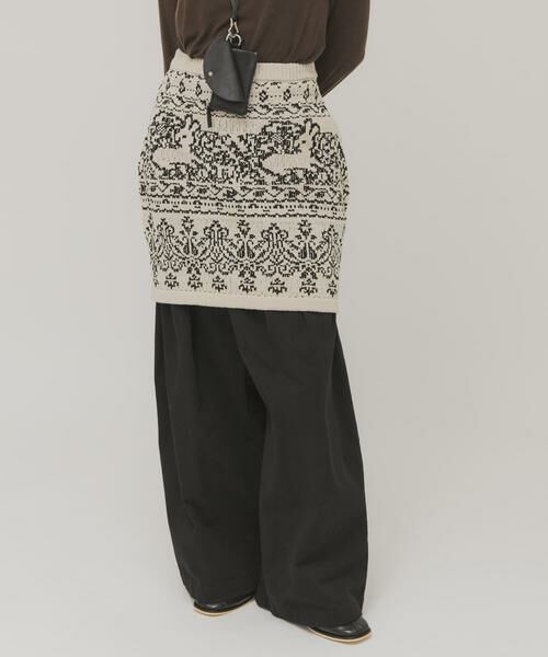 KBF / ケービーエフ スカート | ジャガードニットスカート | 詳細17