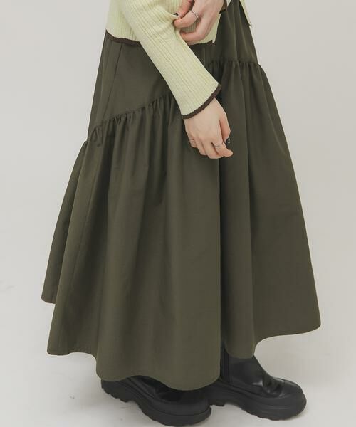 KBF / ケービーエフ スカート | ボリュームミディスカート（グリーン系その他）