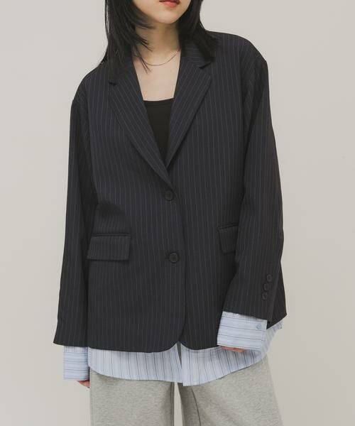 KBF / ケービーエフ その他アウター | レイヤードデザインジャケット | 詳細1