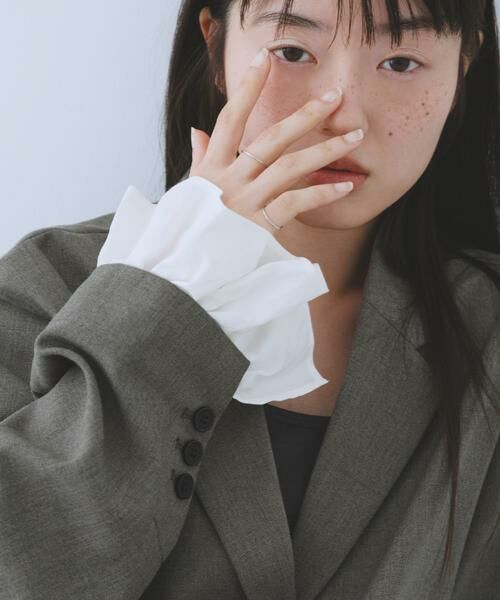 KBF / ケービーエフ その他アウター | フリルスリーブテーラードジャケット | 詳細10