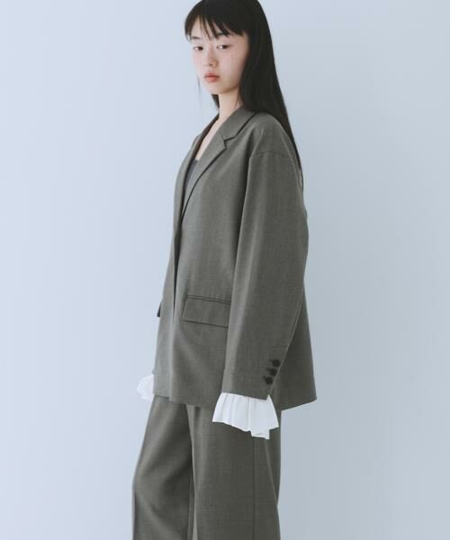 KBF / ケービーエフ その他アウター | フリルスリーブテーラードジャケット | 詳細11