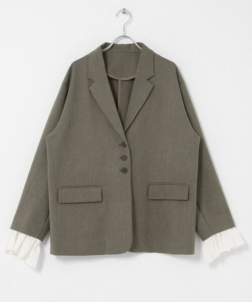 KBF / ケービーエフ その他アウター | フリルスリーブテーラードジャケット | 詳細16