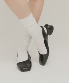 KBF / ケービーエフ パンプス | スクエアトゥアシンメトリーパンプス