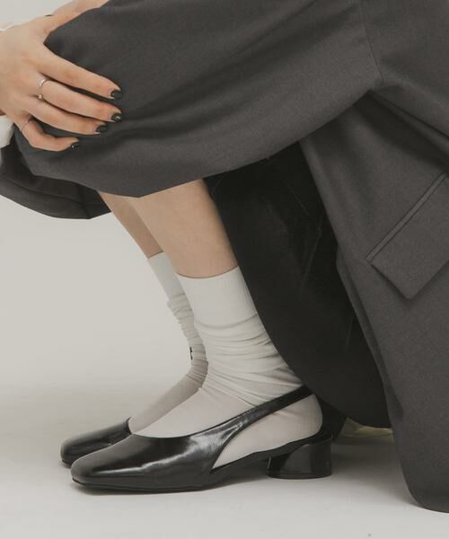 KBF / ケービーエフ パンプス | スクエアトゥアシンメトリーパンプス | 詳細9