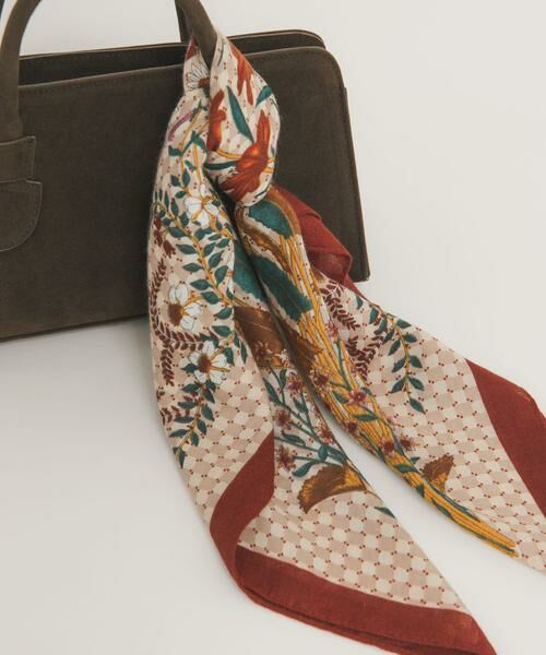 KBF / ケービーエフ バンダナ・スカーフ | ヴィンテージフラワースカーフ | 詳細1