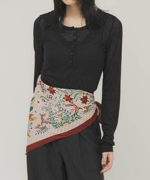 KBF / ケービーエフ バンダナ・スカーフ | ヴィンテージフラワースカーフ | 詳細2